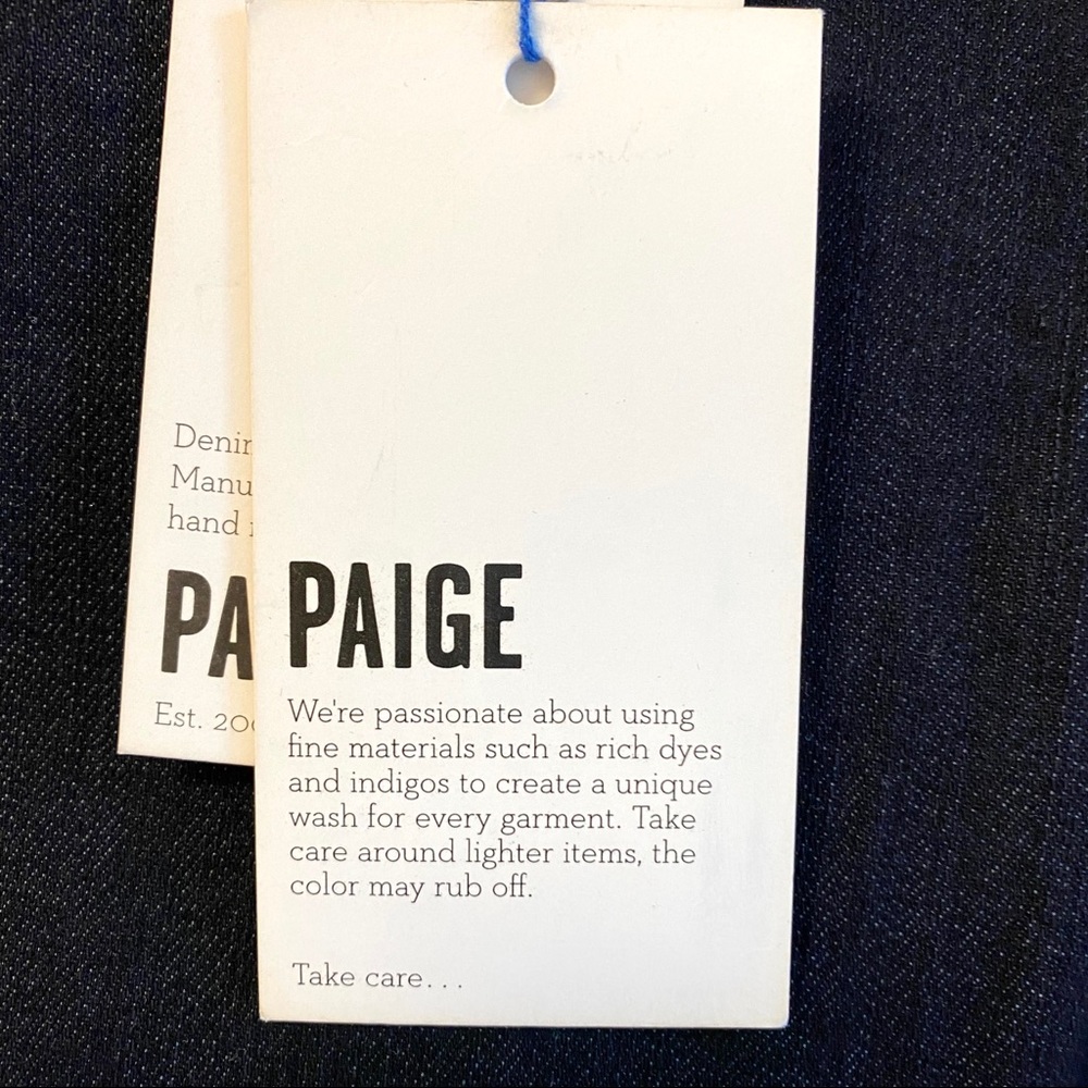 NWT Paige Skyline Mid Rise Skinny Jean Size 31 - Picture 9 of 13